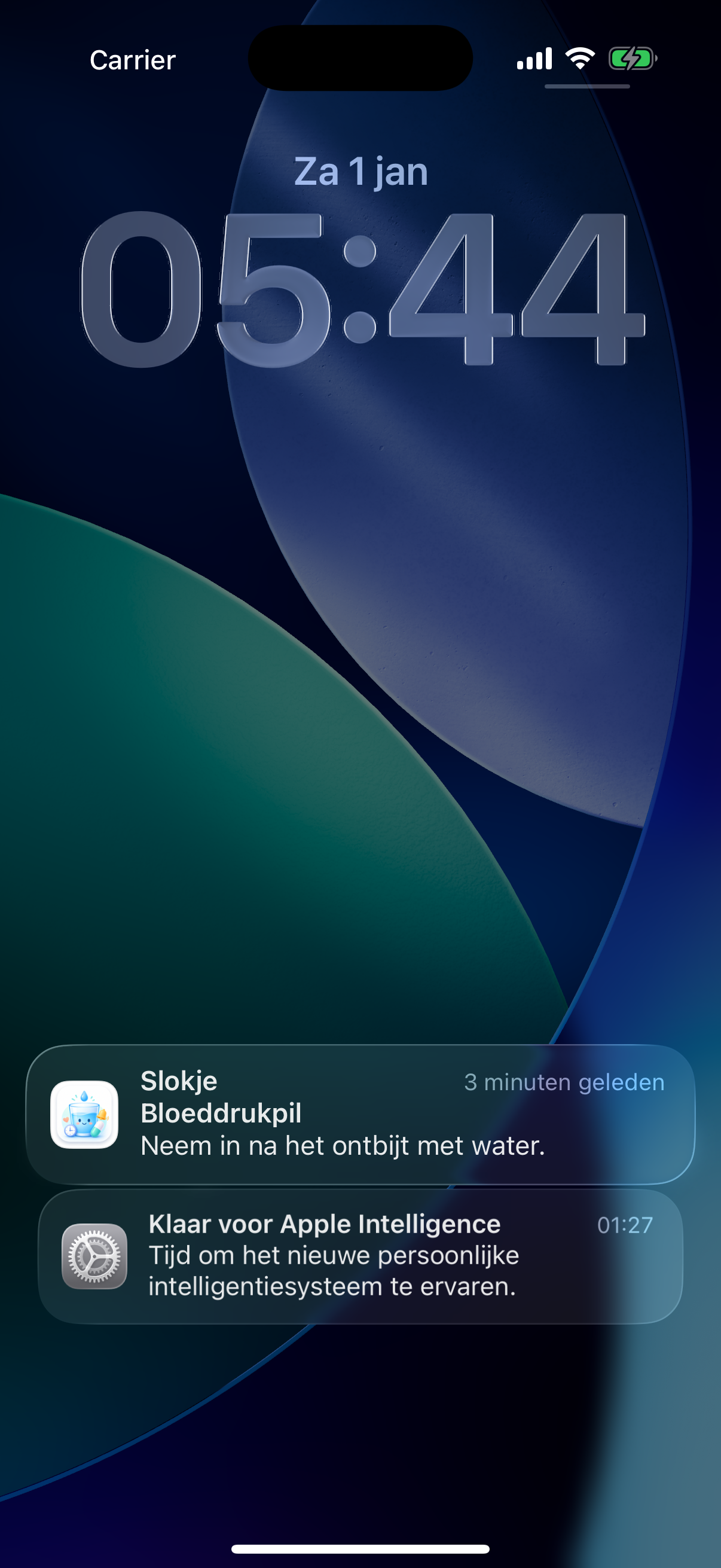 Slokje reminder on an iPhone lock screen